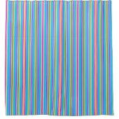 Retrostil Streifen-Duschvorhang Duschvorhang (Vorderseite)