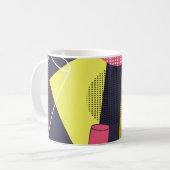Retrostil Textur, Musterdesign. Kunst, abstrakt, Kaffeetasse (Vorderseite Links)