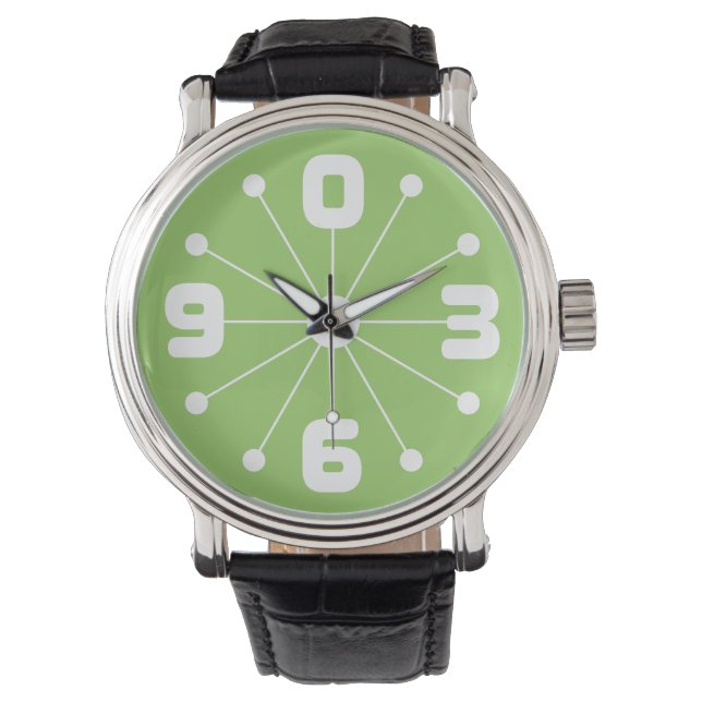 Retrostil-Uhr Armbanduhr (Vorderseite)