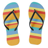 Retrostreifen Badesandalen (Fußbett)