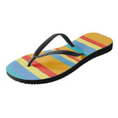 Retrostreifen Badesandalen (Schrägansicht)