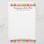 Retrostreifen Briefpapier (Vorne/Hinten)