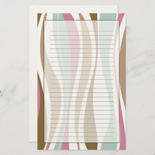 Retrostreifen Briefpapier (Vorne/Hinten)