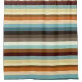 Retrostreifen Duschvorhang (Vorderseite)