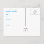 Retrostreifen : Eis-Skaten-Party Einladung (Rückseite)