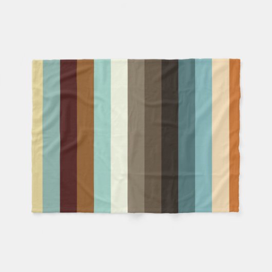 Retrostreifen Fleecedecke (Vorderseite (Horizontal))