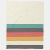 Retrostreifen Fleecedecke (Vorderseite)