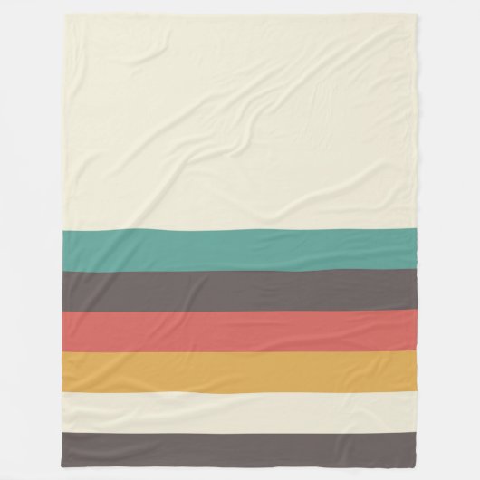 Retrostreifen Fleecedecke (Vorderseite)