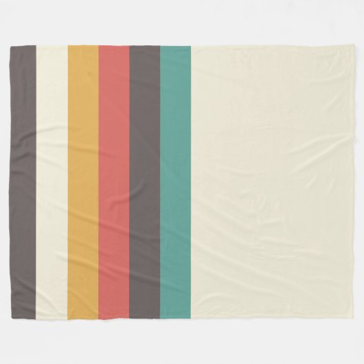 Retrostreifen Fleecedecke (Vorderseite (Horizontal))