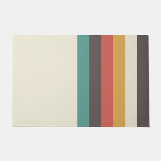 Retrostreifen Fußmatte (Vorderseite)