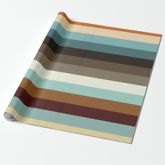 Retrostreifen Geschenkpapier (Ungerollt)