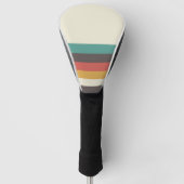 Retrostreifen Golf Headcover (Vorderseite)
