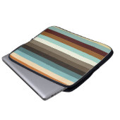 Retrostreifen Laptopschutzhülle (Vorne Knopf)