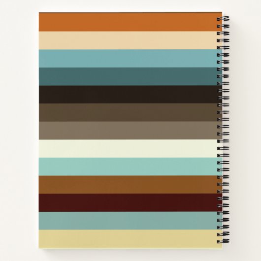 Retrostreifen Notizblock (Rückseite)