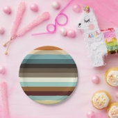 Retrostreifen Pappteller (Party)