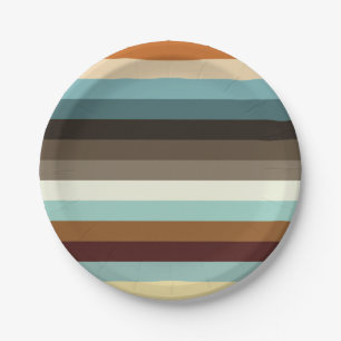 Retrostreifen Pappteller