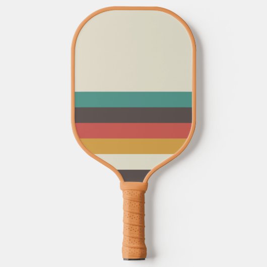 Retrostreifen Pickleball Schläger (Vorderseite)