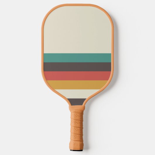 Retrostreifen Pickleball Schläger (Rückseite)