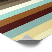 Retrostreifen Poster (Ecke)