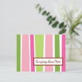 Retrostreifen Postkarte (Stehend Vorderseite)