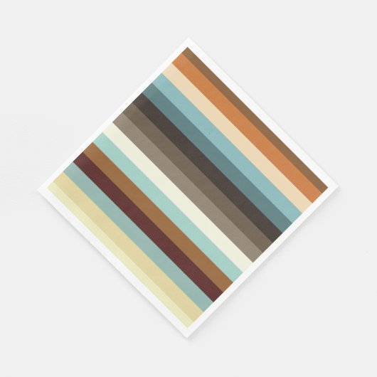 Retrostreifen Serviette (Ecke)