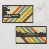 Retrostreifen - Stil 2 Visitenkarte (Vorne/Hinten)