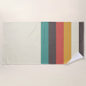 Retrostreifen Strandtuch (Vorderseite)