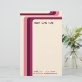 Retrostreifen : v.2 : briefpapier (Stehend Vorderseite)