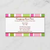 Retrostreifen Visitenkarte (Rückseite)