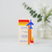 Retrostreifen Visitenkarte (Stehend Vorderseite)