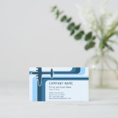 Retrostreifen Visitenkarte (Stehend Vorderseite)