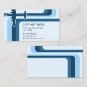 Retrostreifen Visitenkarte (Vorne/Hinten)