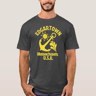 RetroStyle town Massachusetts USA Nautical Yellow T-Shirt