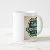 Retrostyling-Mermaid-Gütesiegel Jumbo-Tasse (Vorderseite Rechts)