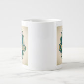 Retrostyling-Mermaid-Gütesiegel Jumbo-Tasse (Vorderseite)