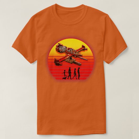 RetroSunset Schwertfisch T-Shirt (Design vorne)