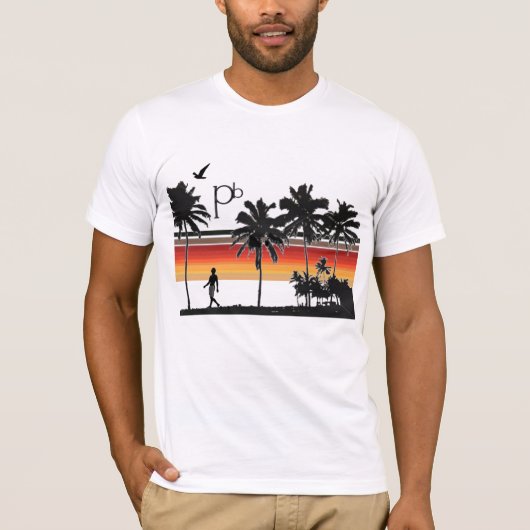RetroSunsetBeach1 T-Shirt (Vorderseite)