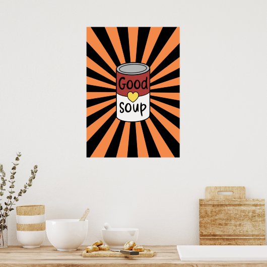 Retrosuppe Poster (Küche)