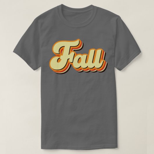 Retrotext fallen T-Shirt (Design vorne)