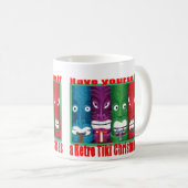 RetroTikiChristmasHeads-ClassicWhiteMug 11oz Kaffeetasse (VorderseiteRechts)
