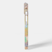 Retrovibe, gelb,pfirsichfarben,taupe,grau,cyan pai Case-Mate iPhone hülle (Rückseite / Links)