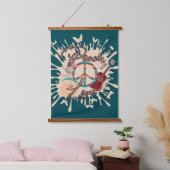 Retrovibe Wandteppich Mit Holzrahmen (Schlafzimmer)