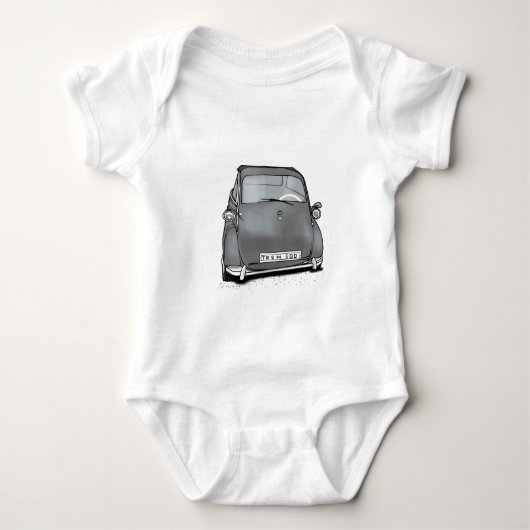 Retrowagen Baby Strampler (Vorderseite)
