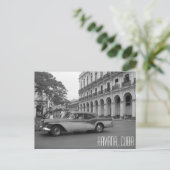 Retrowagen Havanna Postkarte (Stehend Vorderseite)
