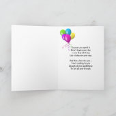 Retrowagen mit karierter Fahnenkurve Karte (Innenseite)