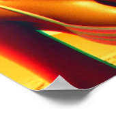 Retrowave 80er Woman Poster (Ecke)