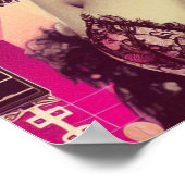 Retrowave-Button-Up-Collage Poster (Ecke)