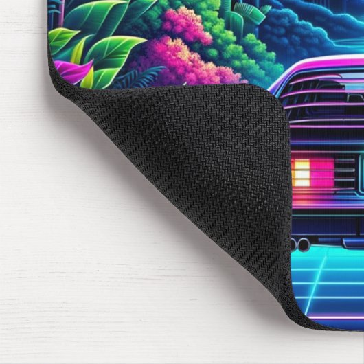 Retrowave Car Mousepad (Ecke)