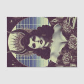 Retrowave Devilish Woman Seidenpapier (Vorderseite)