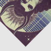 Retrowave Devilish Woman Seidenpapier (Ausschnitt)